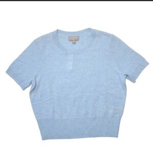 J. Crew Soft Blue Cashmere Sweater (M)